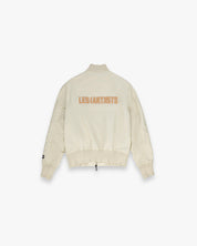 Distressed Bomber Jacket Logo Essential Sand