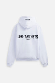 Hoodie logo essential White