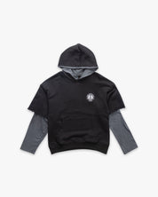 Hoodie Double Sleeve Soccer Club Paris Black