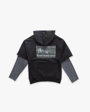 Hoodie Double Sleeve Soccer Club Paris Black