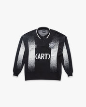 Knit Sweater Jacquard Soccer Club Art Black