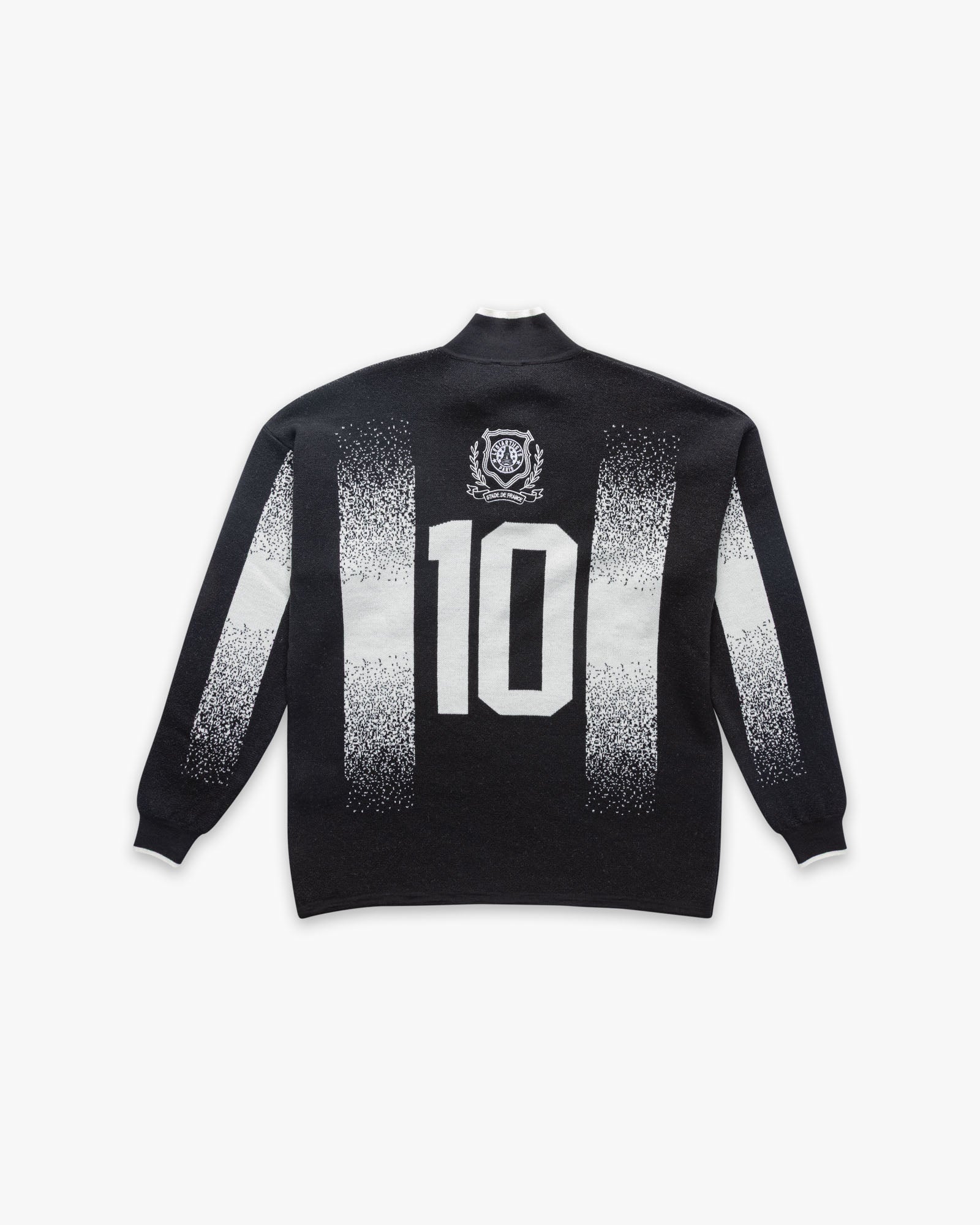 Knit Sweater Jacquard Soccer Club Art Black