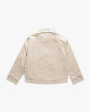Jacket Quilted Script Beige