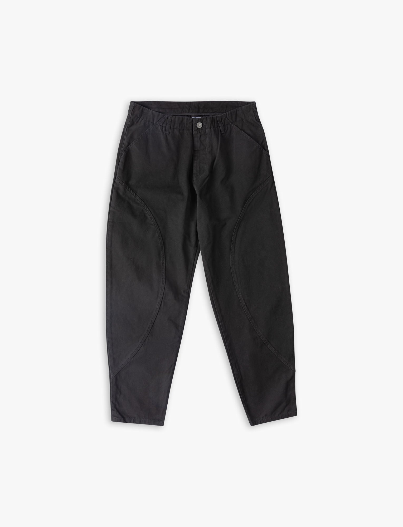 Pants Embroidery Script Black