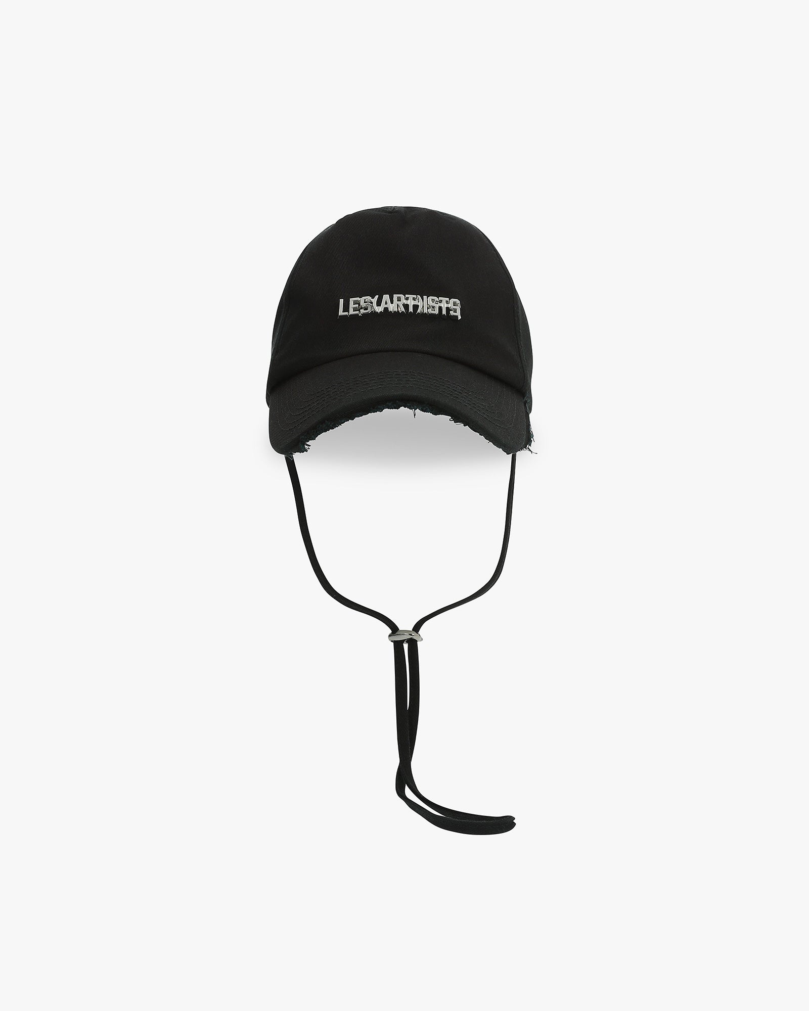 Baseball hat logo metal Black