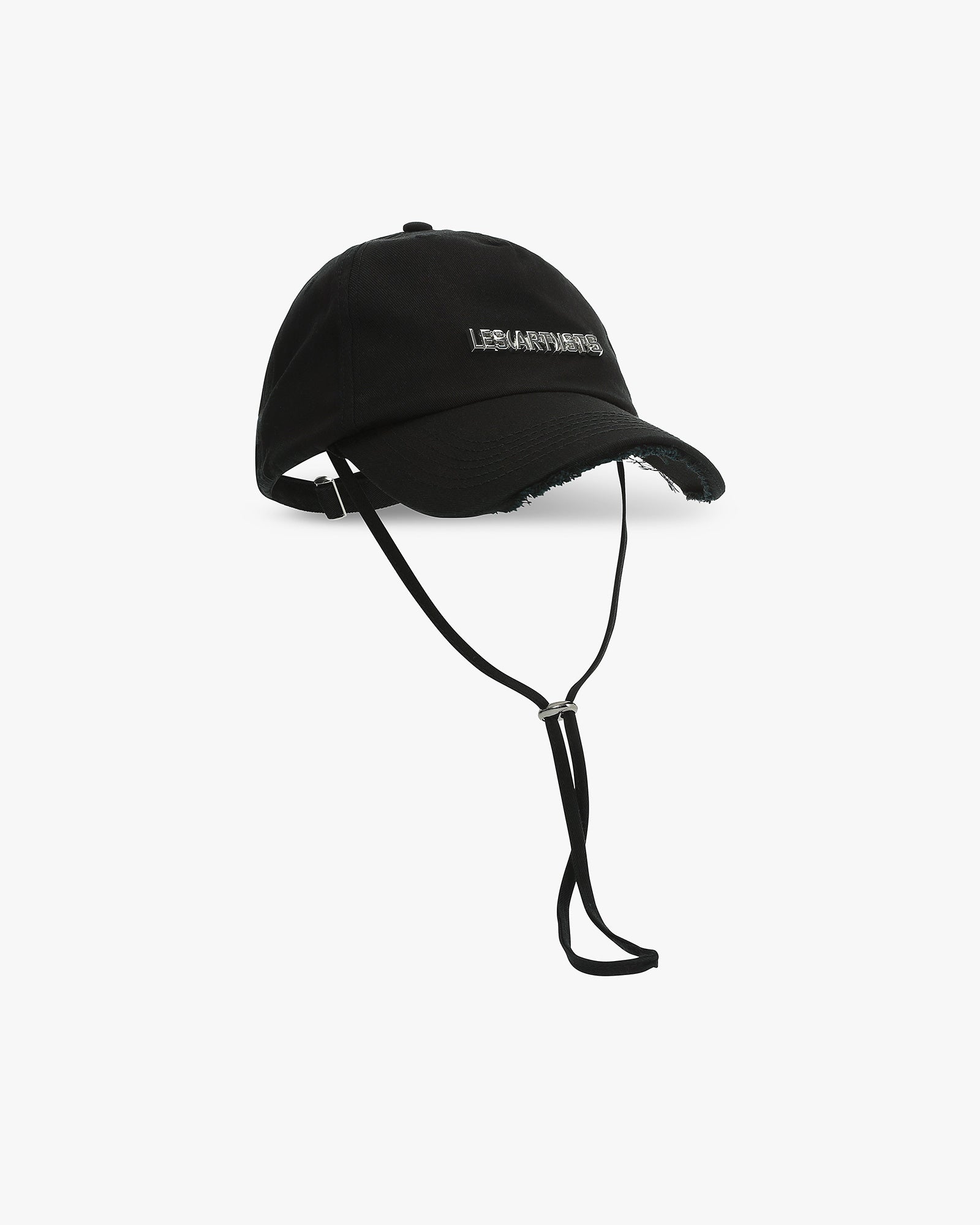 Baseball hat logo metal Black