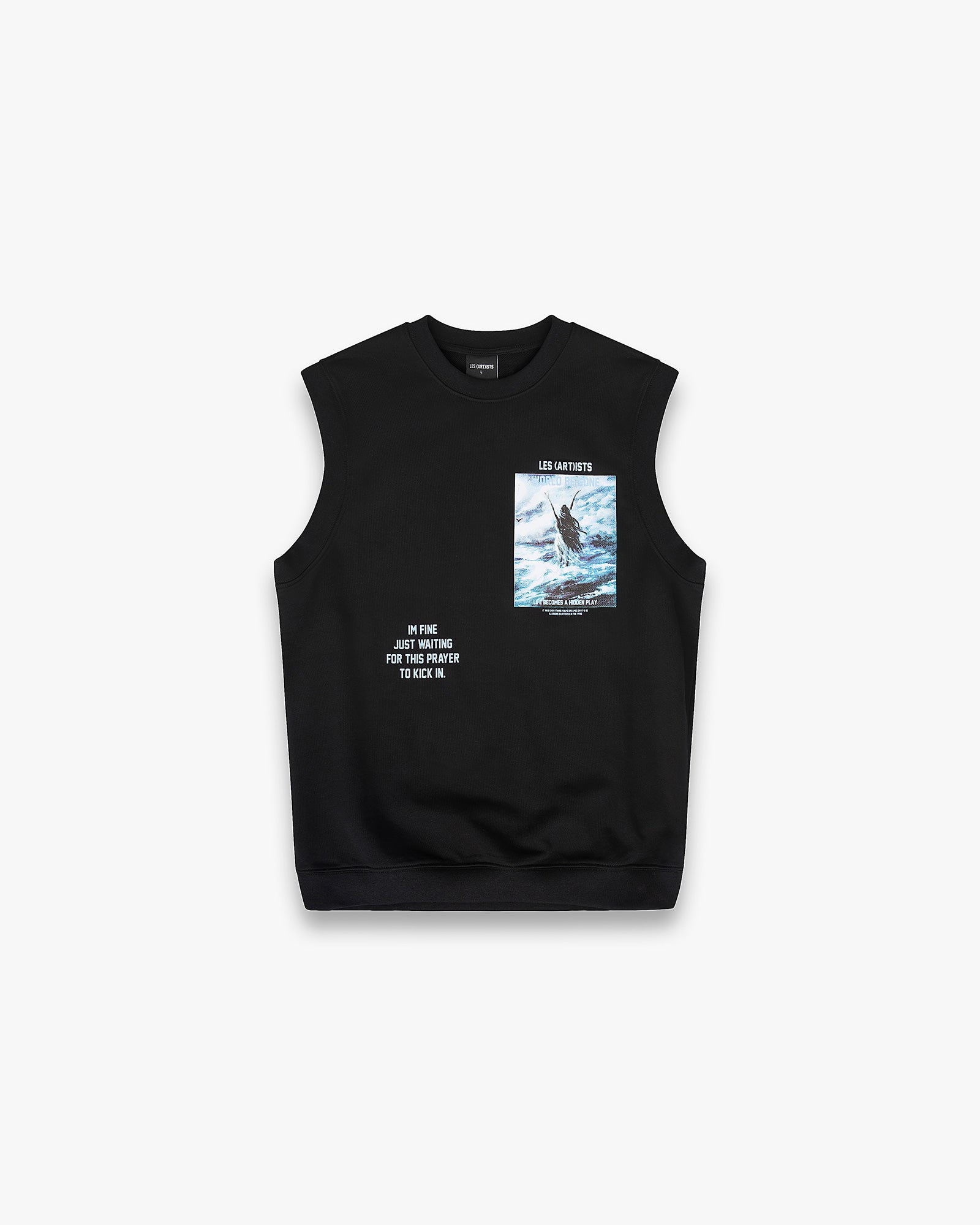 Sleeveless Tee World Be Gone Black