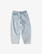Denim Pant Baggy Logo Paris Light Blue