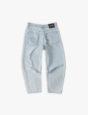 Denim Pant Baggy Logo Paris Light Blue