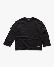 Double Longsleeve T-shirt Label Black