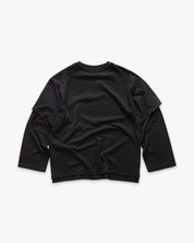 Double Longsleeve T-shirt Label Black