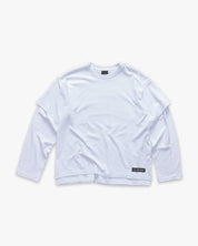 Double Longsleeve T-shirt Label White