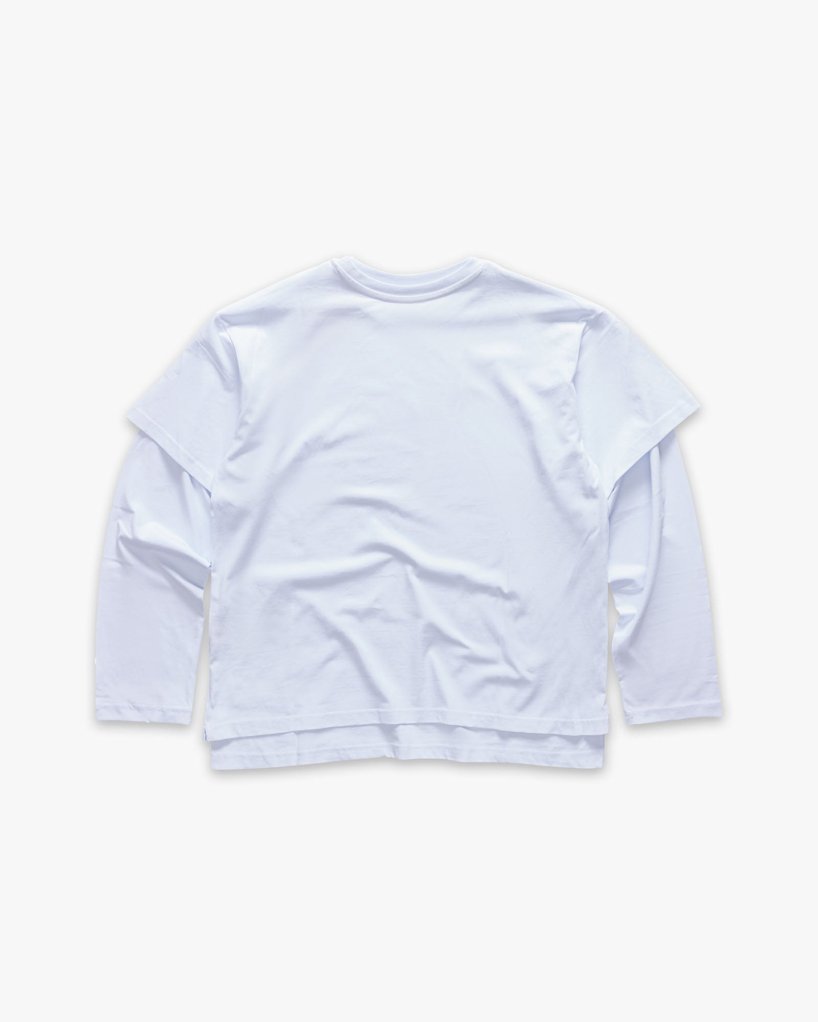 Double Longsleeve T-shirt Label White