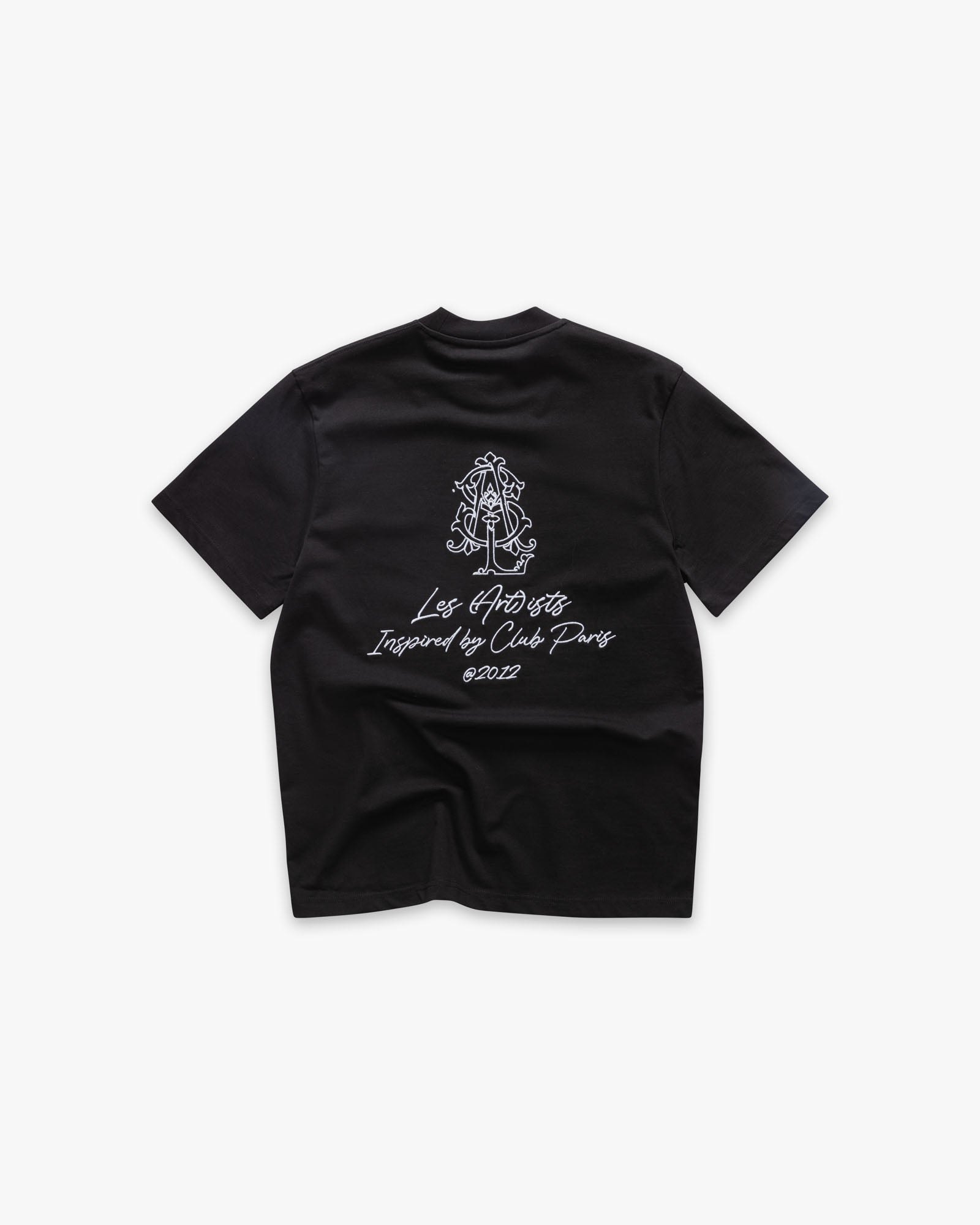 T-shirt Monogram Embroidery Black