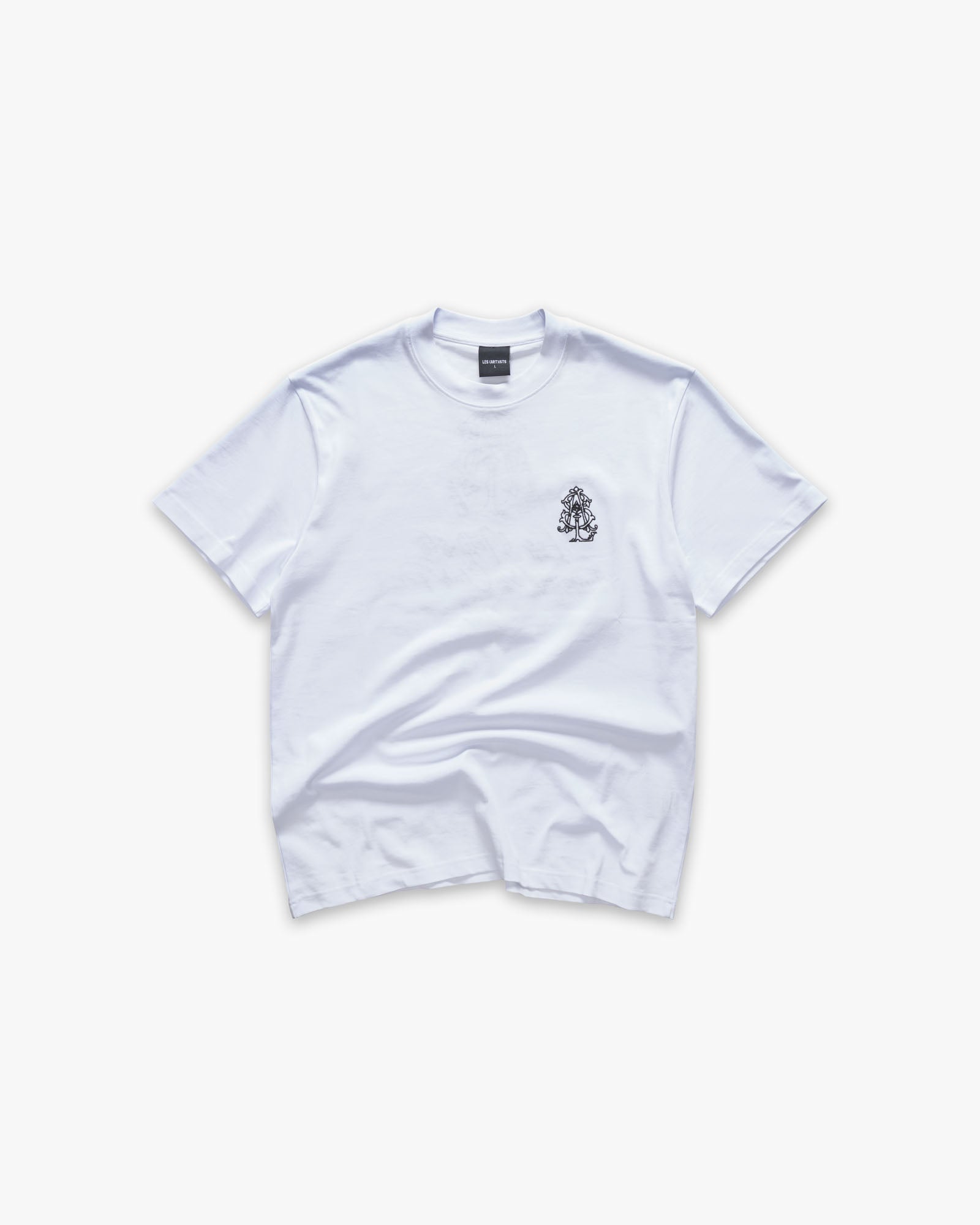 T-shirt Monogram Embroidery White