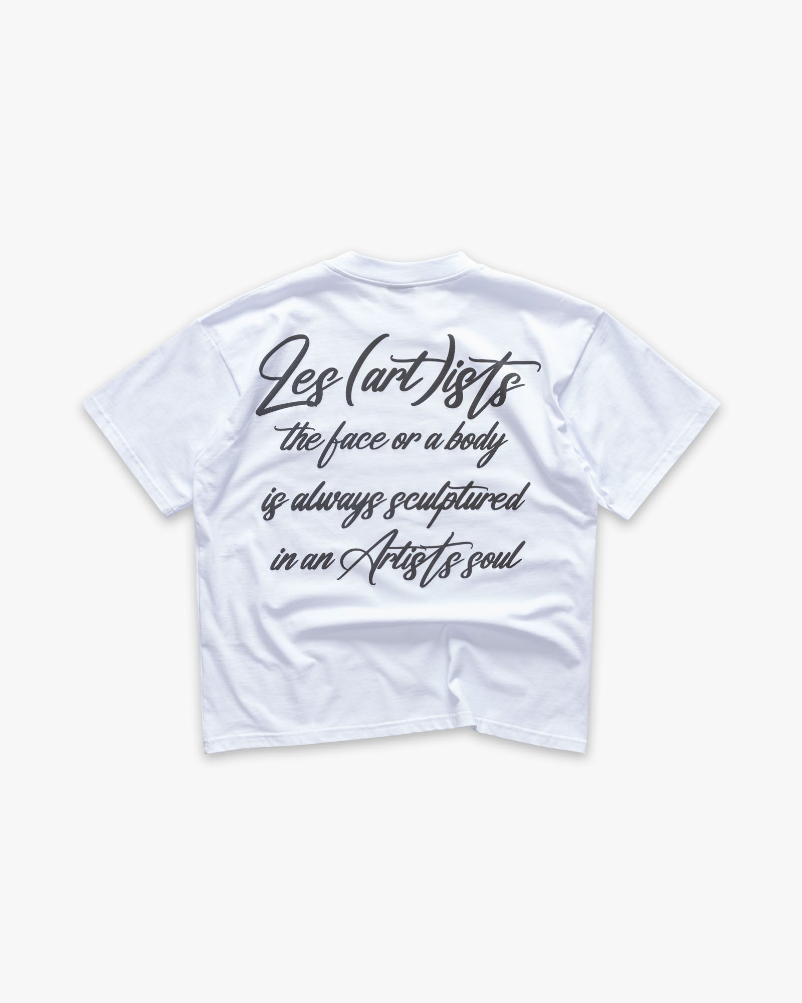 T-shirt Box Fit LES (ART)ISTS Script White