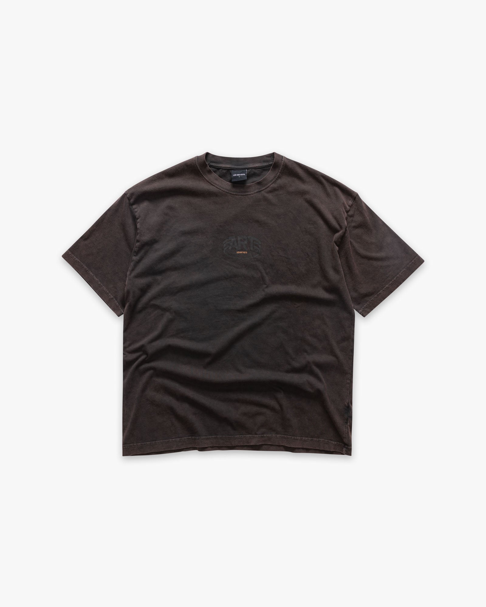 T-shirt Art Wold Box Fit Coffee