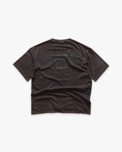 T-shirt Art Wold Box Fit Coffee