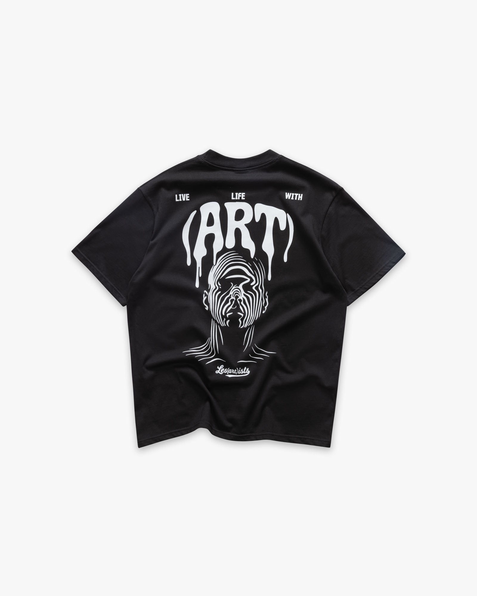 T-shirt Live Life With Art Black