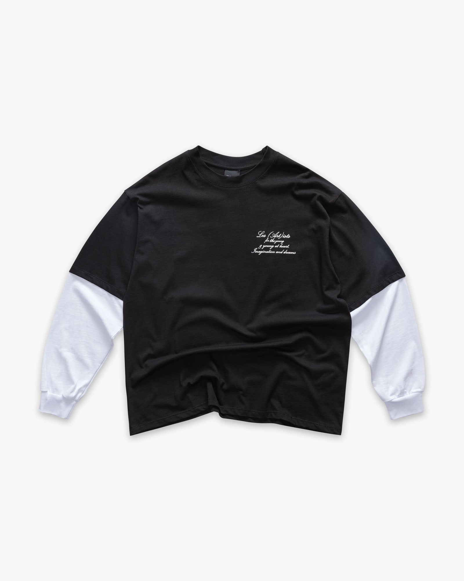 Double Longsleeve T-shirt Art Club Black
