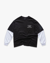 Double Longsleeve T-shirt Art Club Black