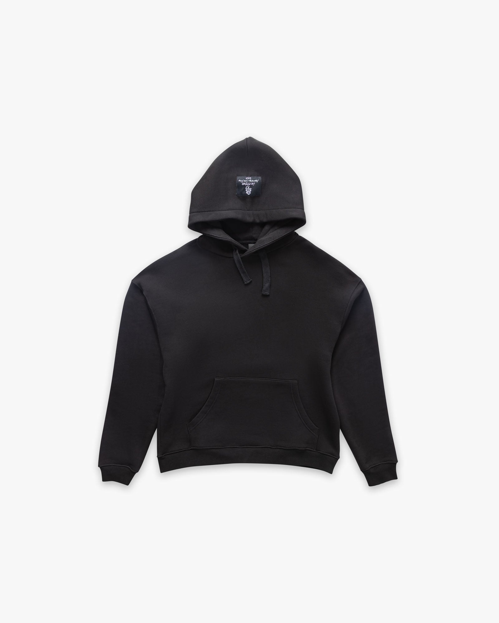 Hoodie Monogram Embroidery Black