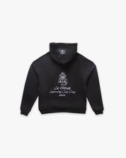 Hoodie Monogram Embroidery Black