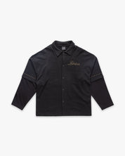 Shirt double sleeves Studs Black