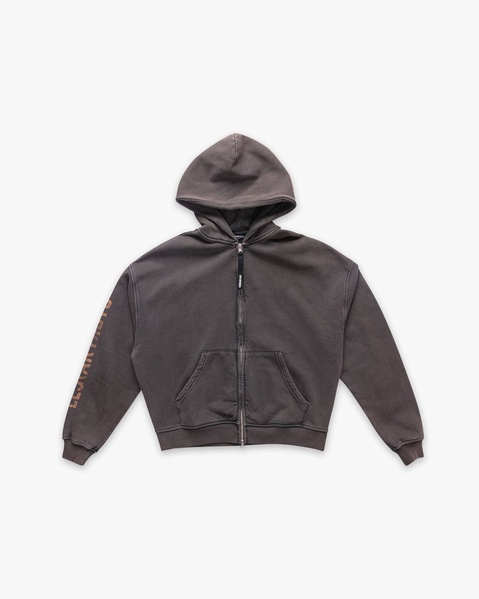 Hoodie Zip Box Fit Art World Coffee