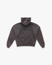 Hoodie Zip Box Fit Art World Coffee