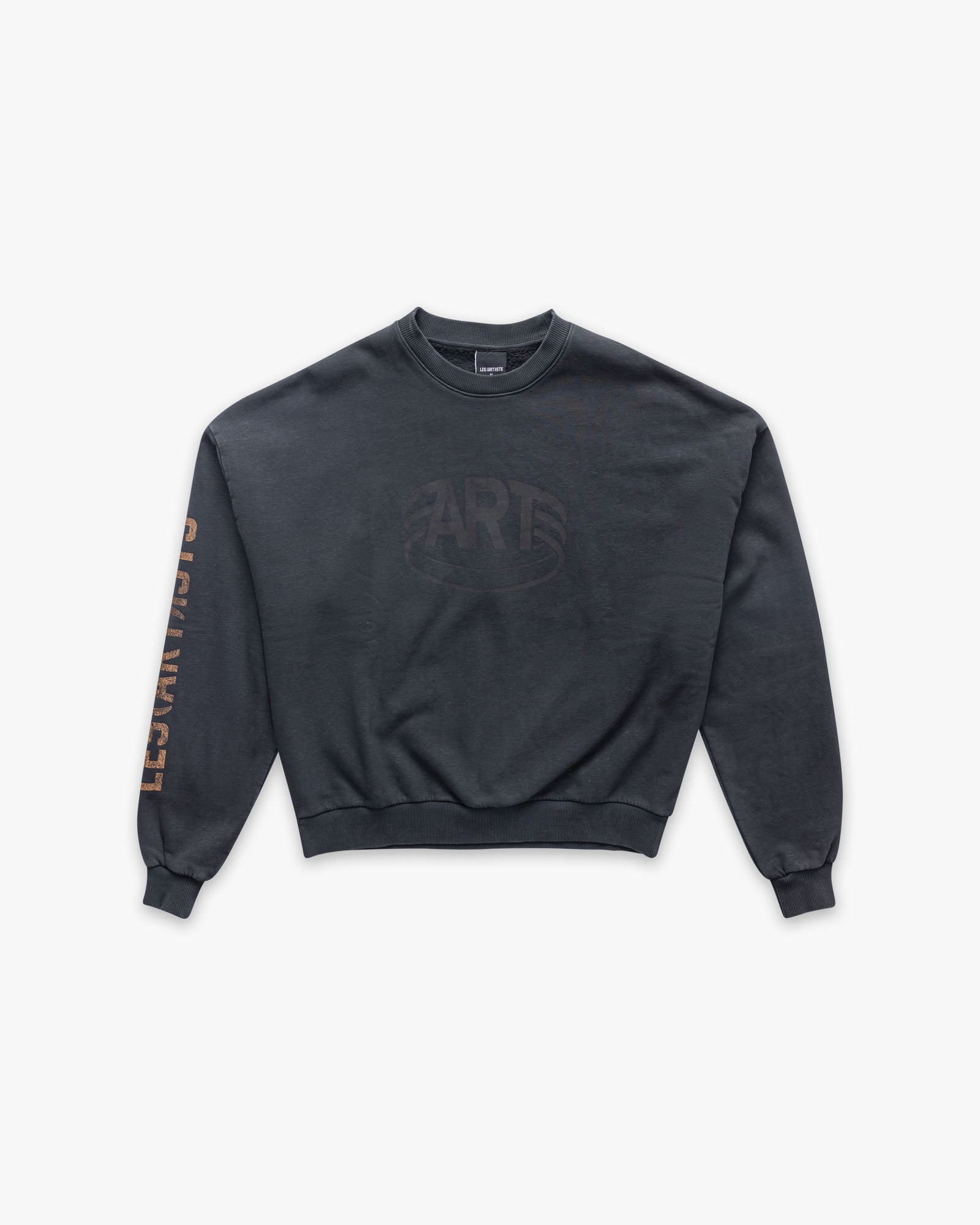 Crewneck Box Fit Art World Black