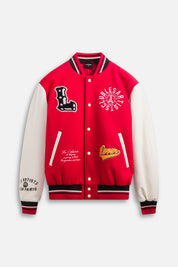 Varsity Jacket College Player Red