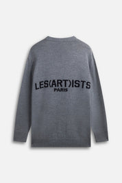 Jacquard sweater logo Essential Grey
