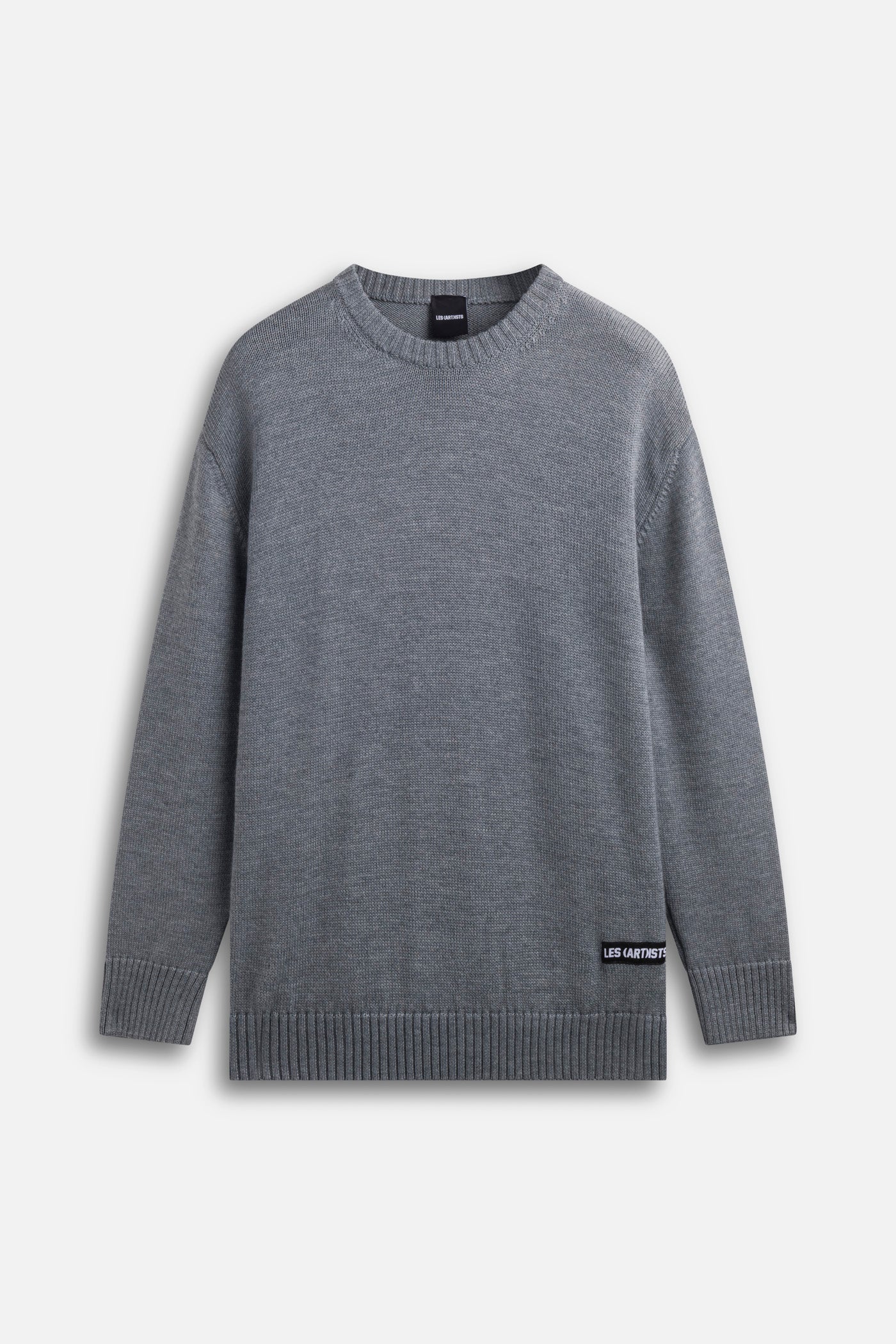 Jacquard sweater logo Essential Grey