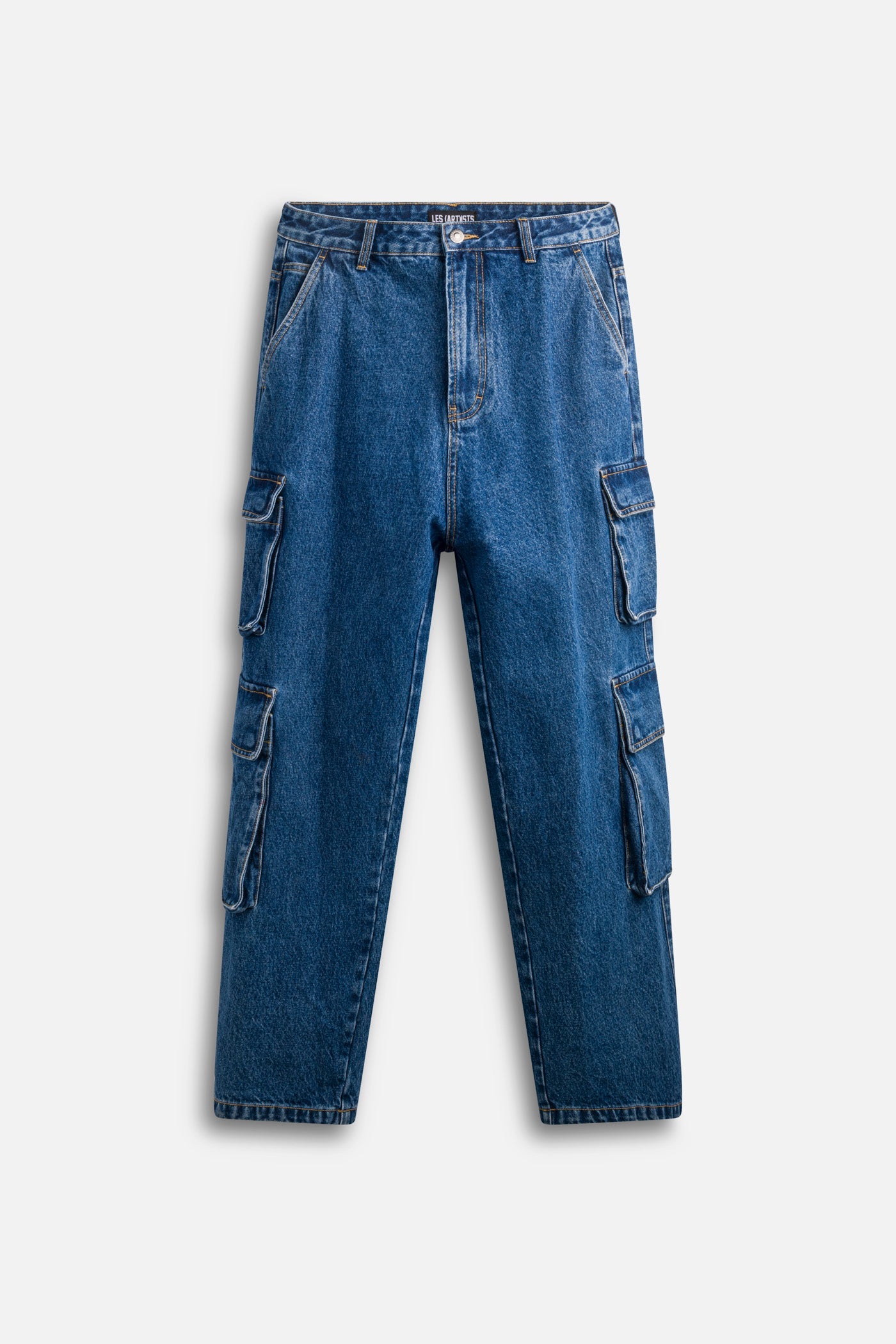 Cargo Denim Baggy Label Blue