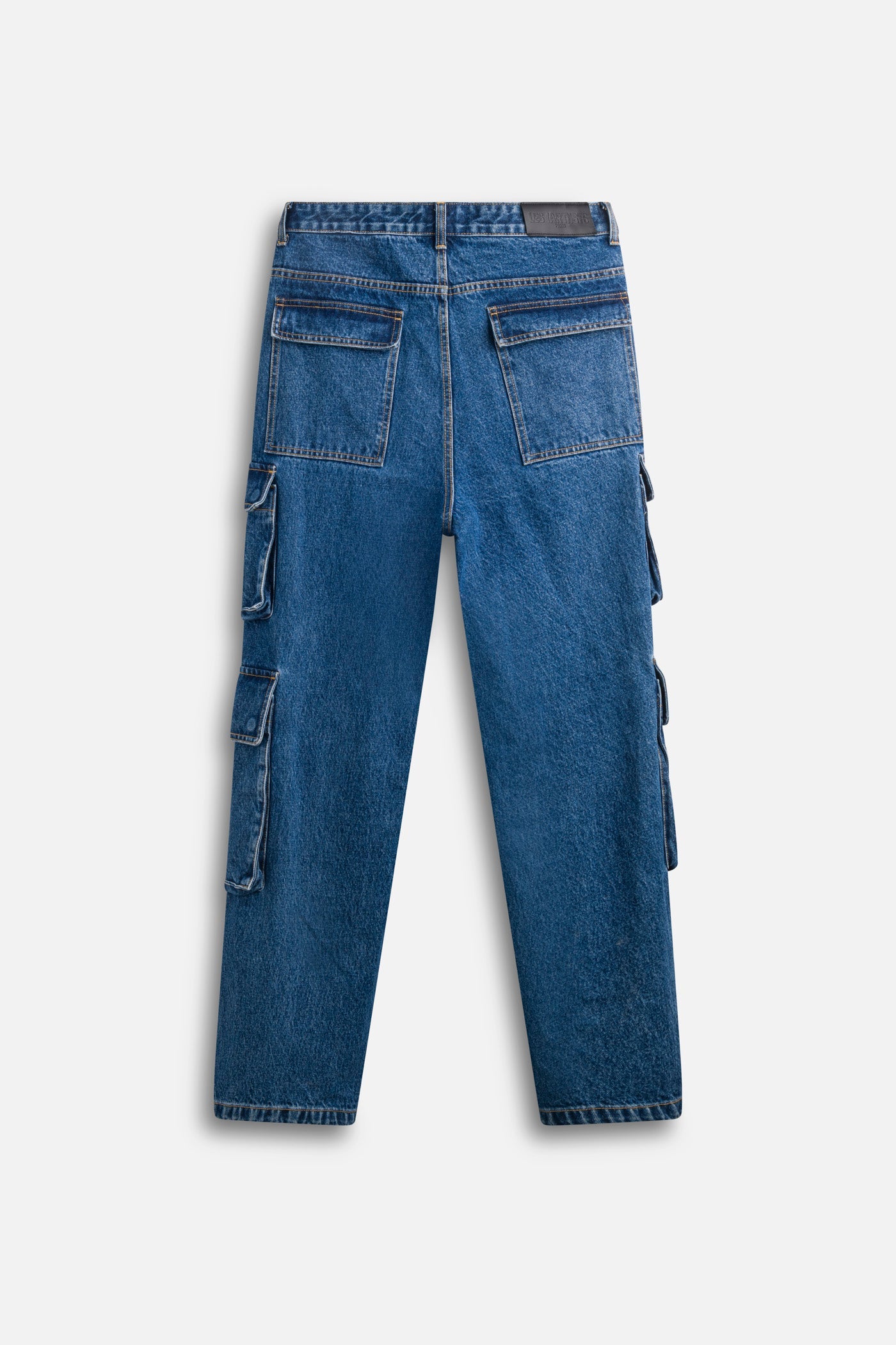 Cargo Denim Baggy Label Blue