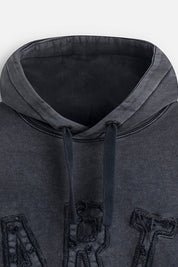 Hoodie Logo ART Washed Black