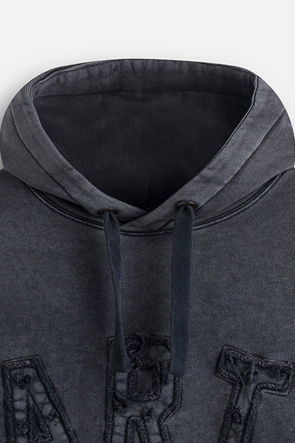 Hoodie Logo ART Washed Black