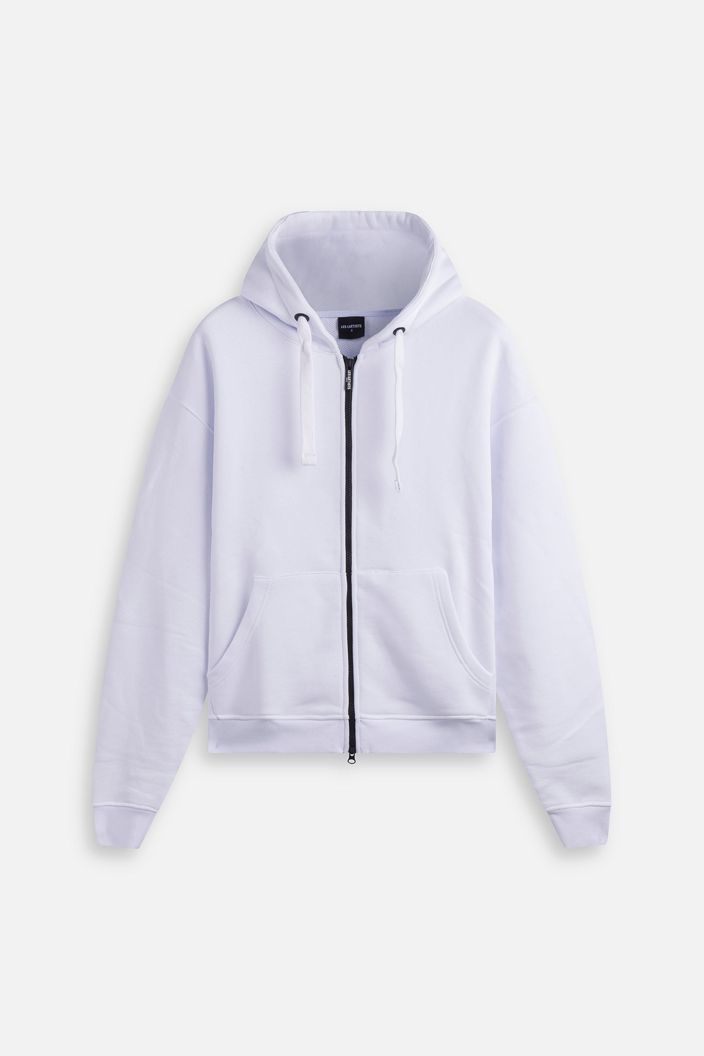 Hoodie logo zip essential White