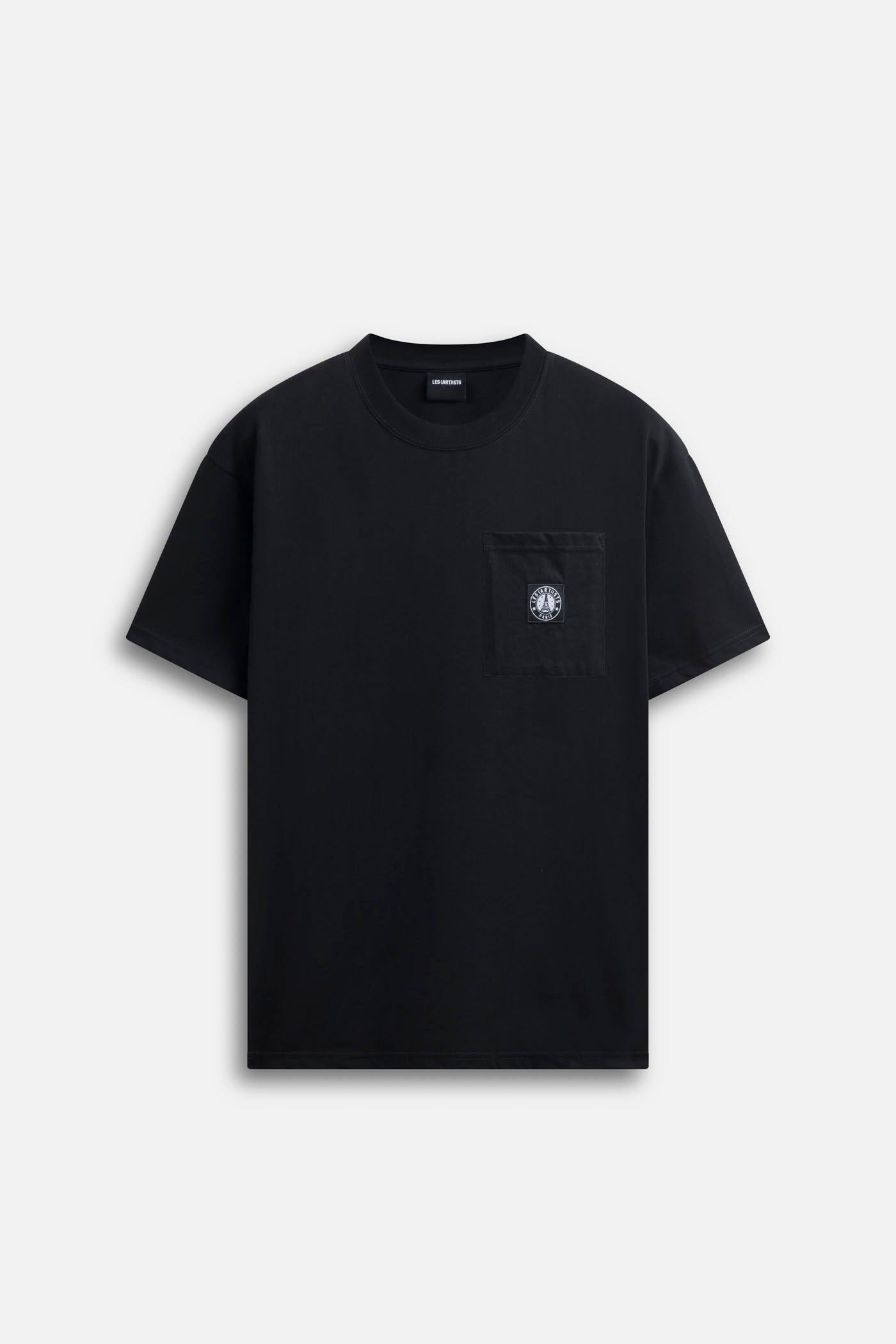 T-shirt Embroidery Pocket Label Essential Black