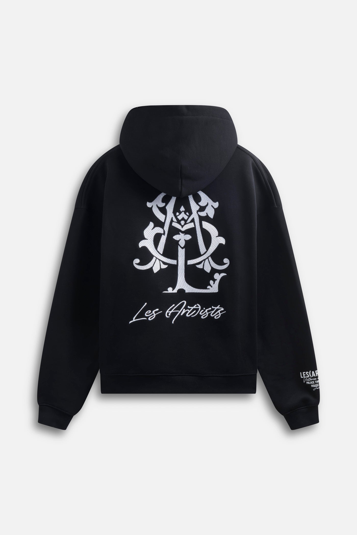 Hoodie Zip Monogram Black