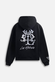 Hoodie Zip Monogram Black