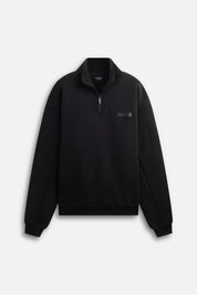 Sweat-shirt Half Zip Label Black