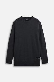 Jacquard sweater logo Essential Black