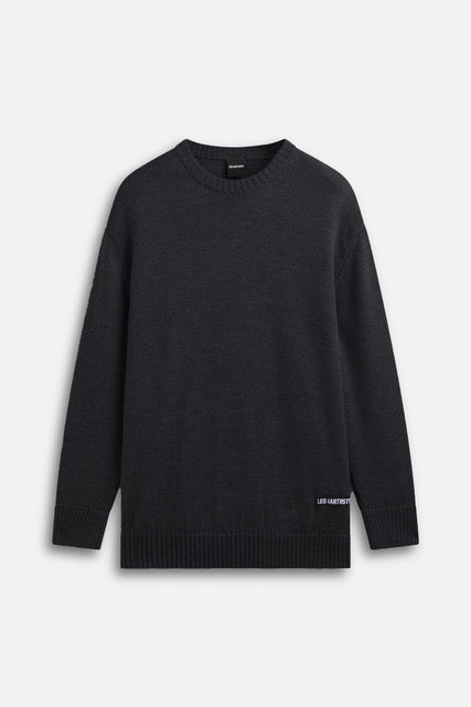 Jacquard sweater logo Essential Black