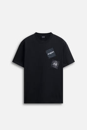 T-shirt Embroidery Label Essential Black