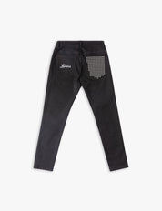 Skinny Jeans Studs Black